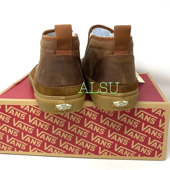 VANS Mid Slip SF MTE Brown Leather Men Boot Sneake - Picture 5 of 8